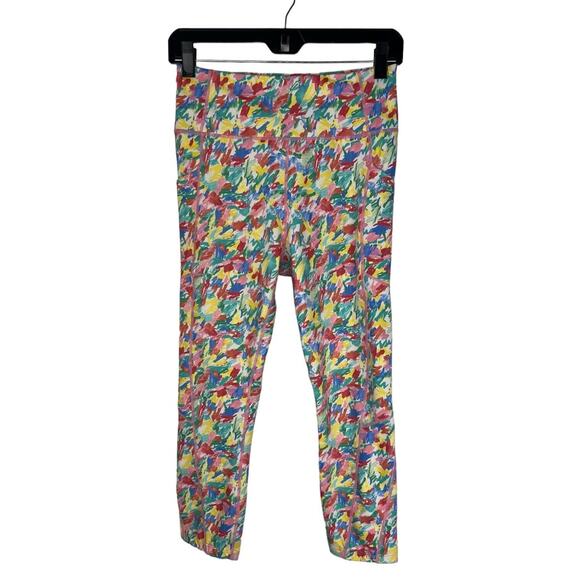 Tuckernuck Sport Dayglow Kaylee Legging Size S Pockets Tnuck Printed Colorful - Picture 1 of 9